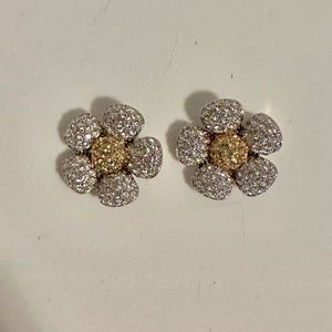 Vintage Carucci Flower Earrings